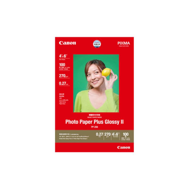 Canon Photo Paper Plus Glossy II PP-208 4"x6" (100 sheets)