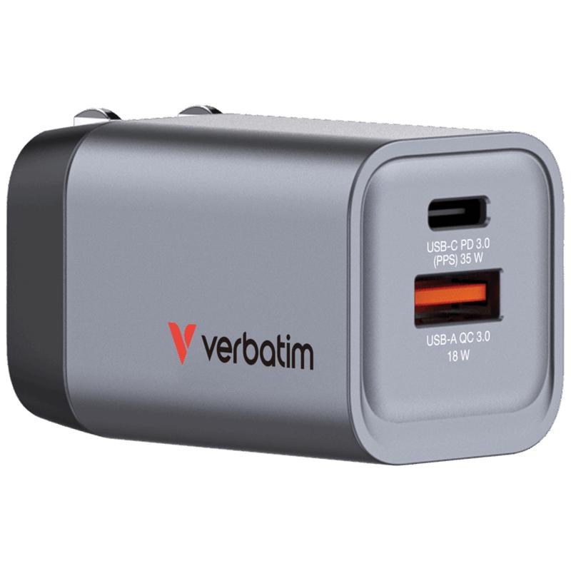 VERBATIM 2-Port 35W GaN Charger (GNC-35)