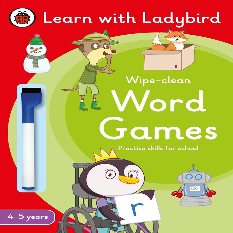Word Games (A Learn with Ladybird Wipe-Clean Activity Book)
