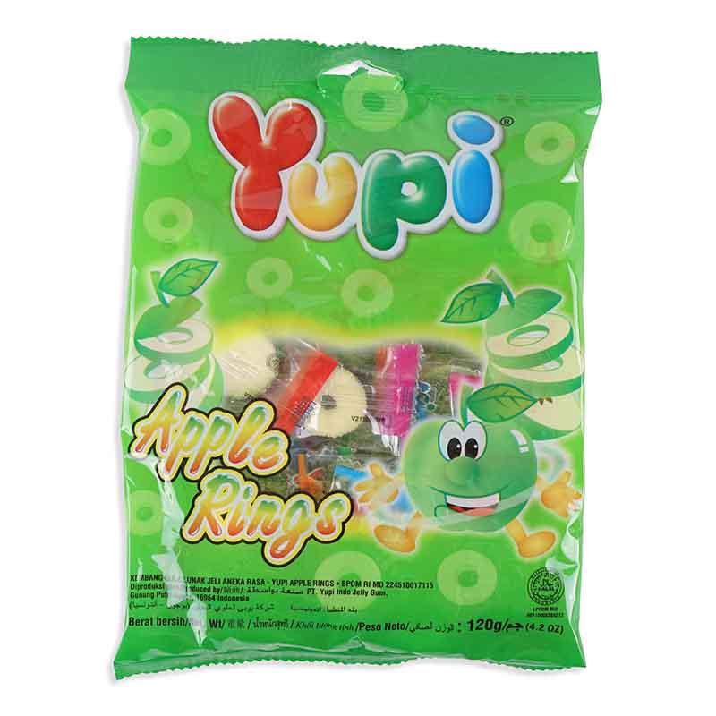 Yupi Apple Ring Candy 3g 120gm