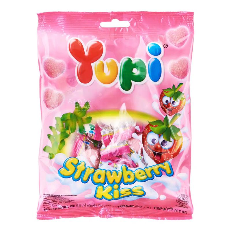 YUPI STRAWBERRY KISS 3G 120GM