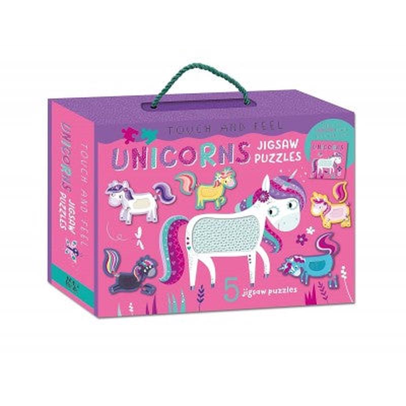 Touch And Feel Puzzle And Book Set - Unicorns