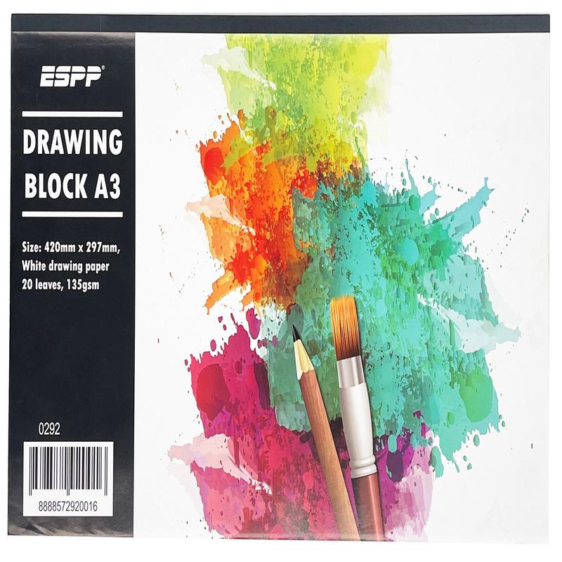 A3 20's 135g Drawing Block- Espp 0290