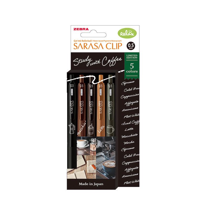 Zebra Sarasa Clip Study Coffee 0.5mm 5c