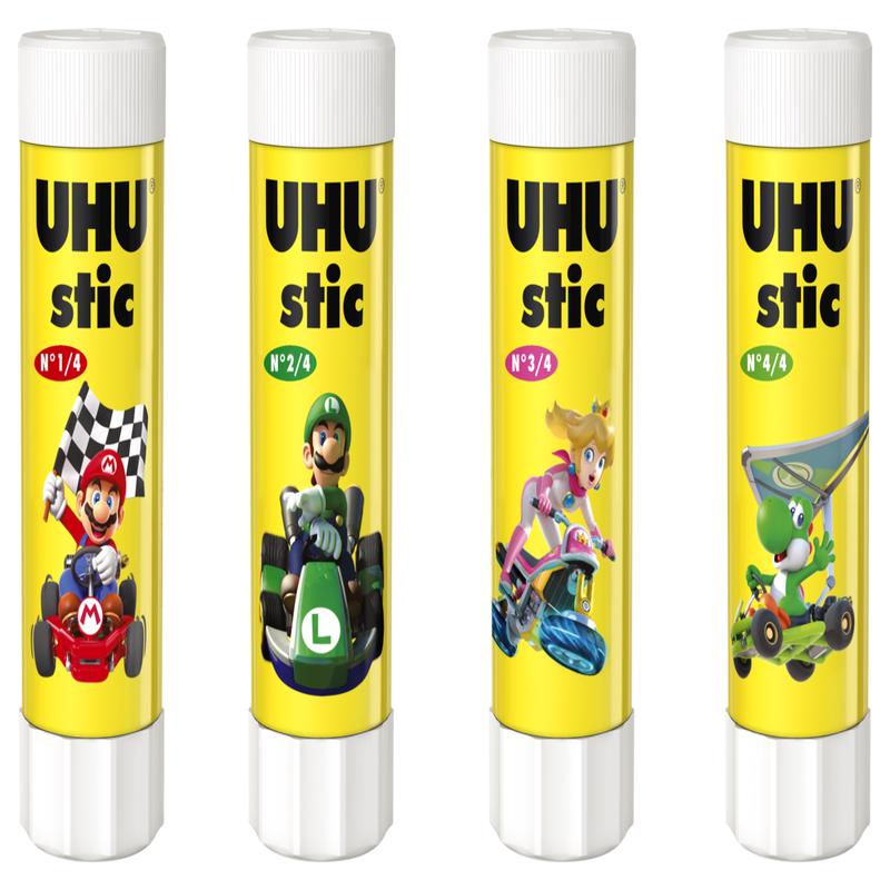UHU Glue Stic Super Mario Design 40g - Assorted Design