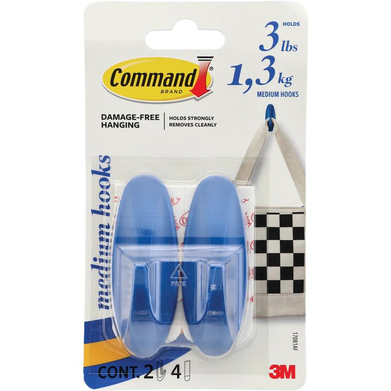 3m Command Med Designer Hook Blue 17081af