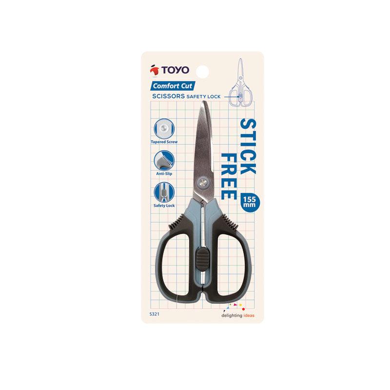 Toyo Scissors Non Stick With Lock S321