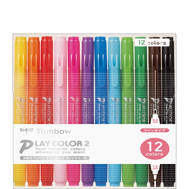 TOMBOW PLAYCOLOR2 12C MARKER SET GCB-011