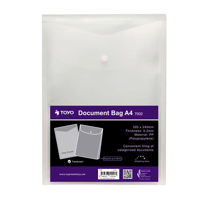 Toyo Expandable Document Bag A4 7002