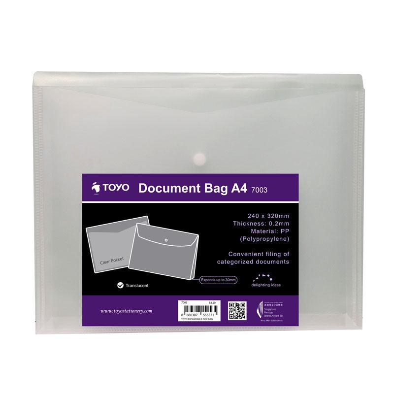 Toyo Expandable Document Bag A4-e 7003