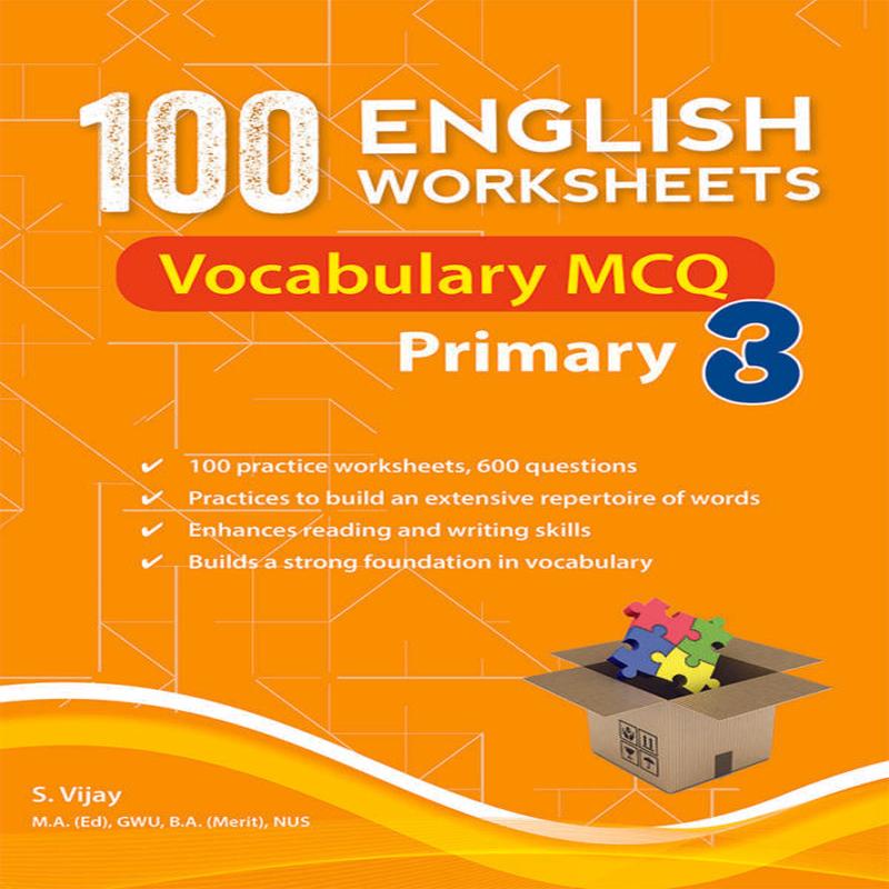 100 English Worksheets Primary 3 Vocabulary MCQ
