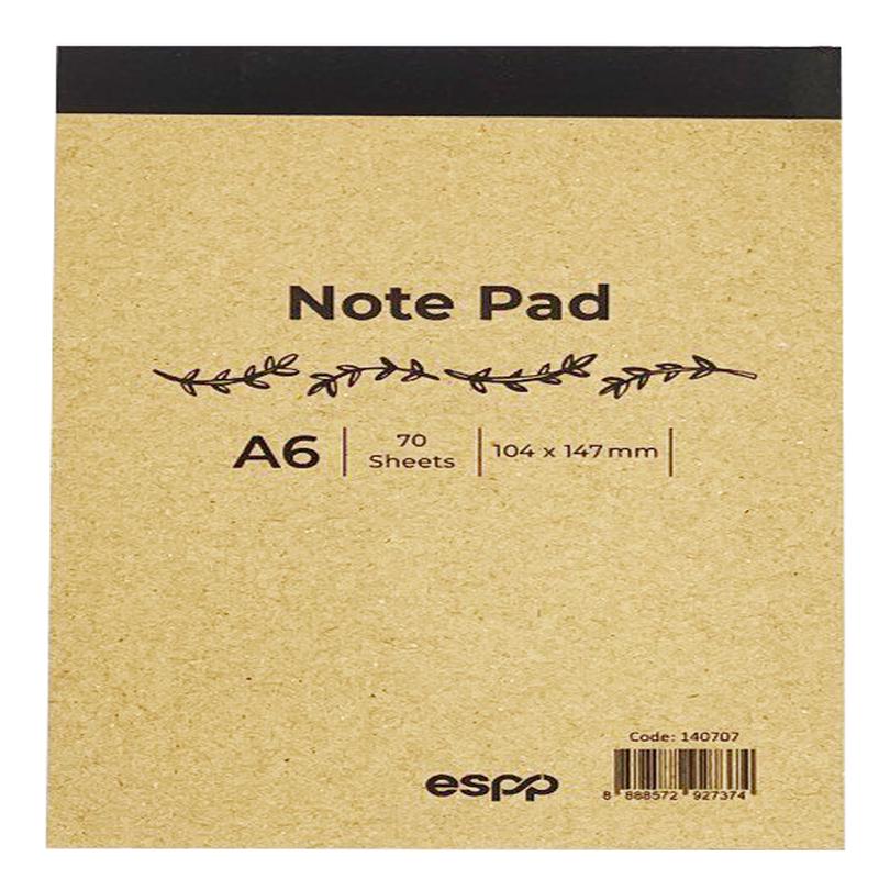 A6 70'S LEAF RECYLE MEMO PAD - ESPP