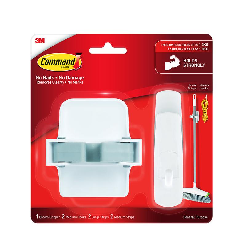 3m Command Broom Gripper & Utility Hook Value Pack, 17007-en
