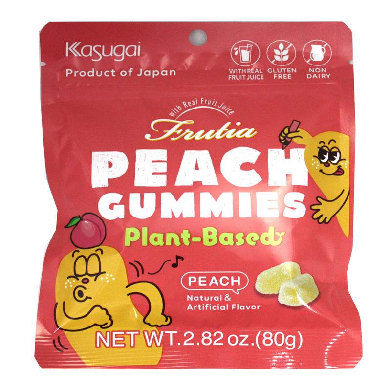Kasugai Jelly Peach Gummy Candy 80g