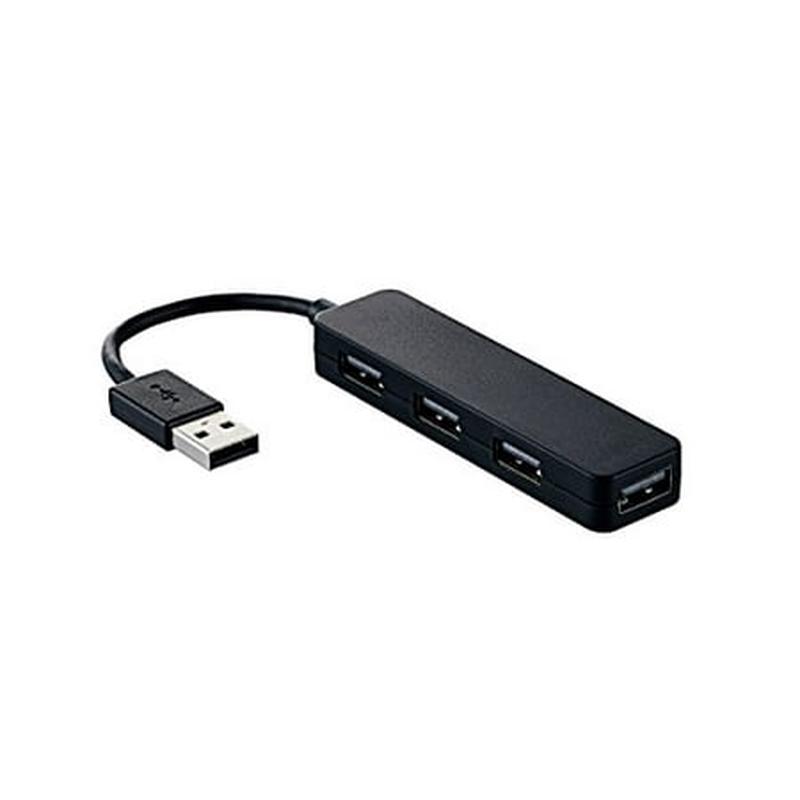 Elecom 4-Port USB2.0 Hub Black