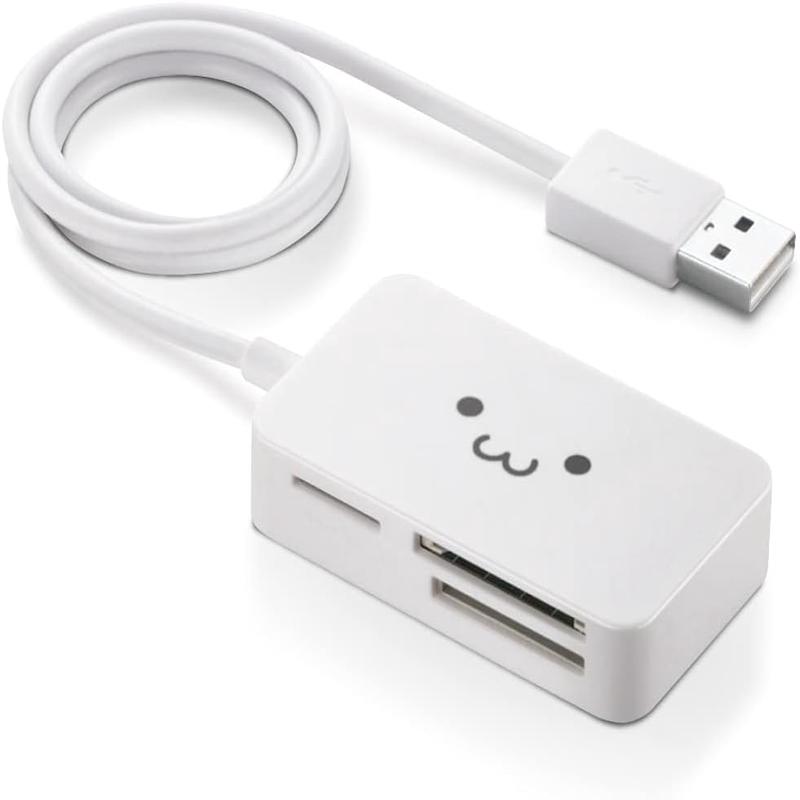 Elecom USB Memory Card Reader White