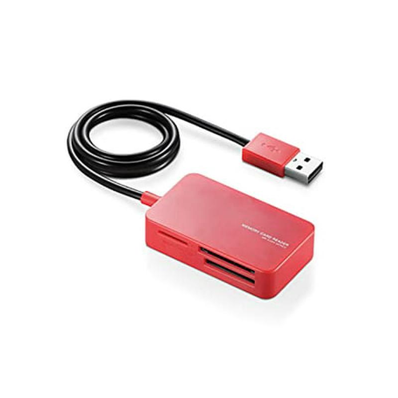 Elecom USB Memory Card Reader Red