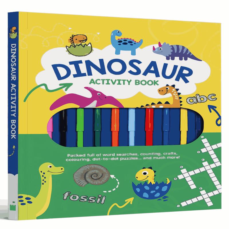Activity Books with Pens: Dinosaur