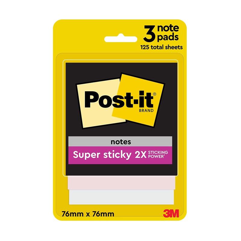 3M POST-IT SUPER STICKY NOTES 3x3 45sx3pads 654-3ssne