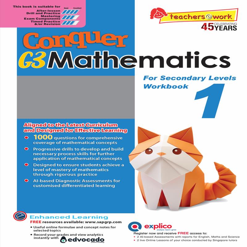Conquer G3 Mathematics For Secondary Levels Workbook 1