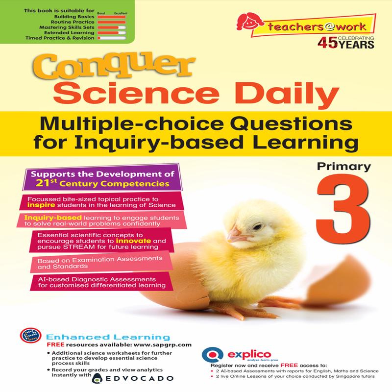 Conquer Science Daily Multiple-choice Questions for Inquiry-based Learning Primary 3