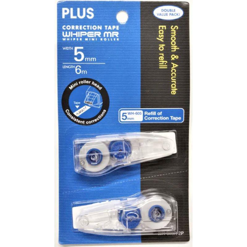 PLUS WHIPER MR CORRECTION TAPE REFILLS 2'S SET