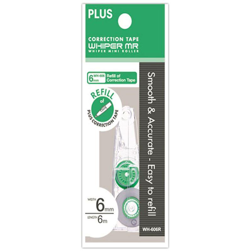 PLUS WHIPER MR CORRECTION TAPE REFILLS 6MMX6M WH606R-2P