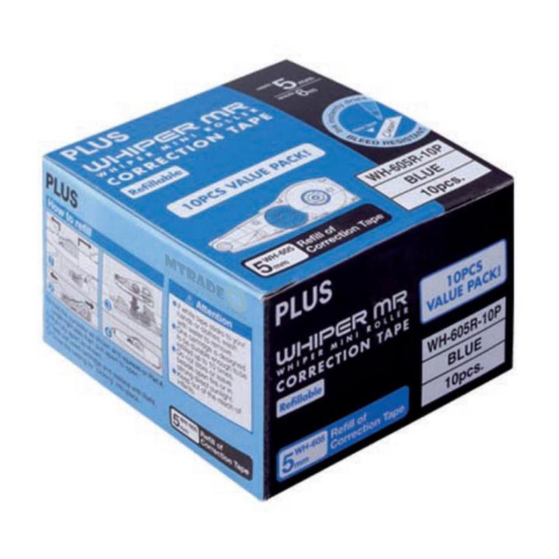 PLUS WHIPER MR CORRECTION TAPE REFILLS SET 10P