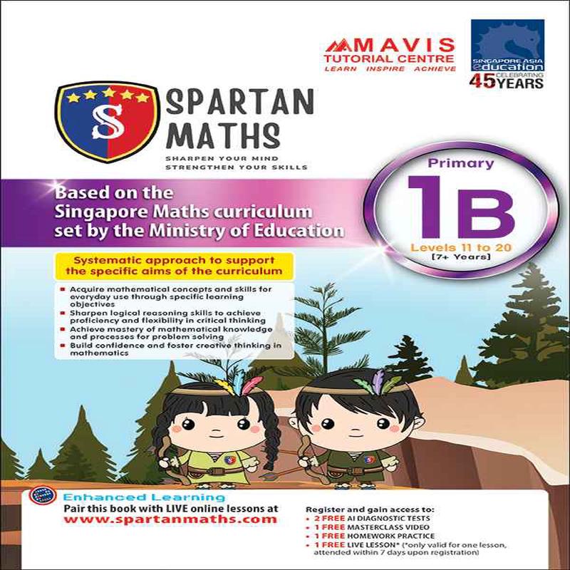 Primary 1B Spartan Maths (Levels 11 to 20)