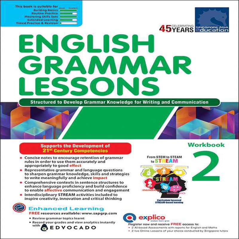 Primary 2 English Grammar Lessons Workbook 2 -2nd Edition