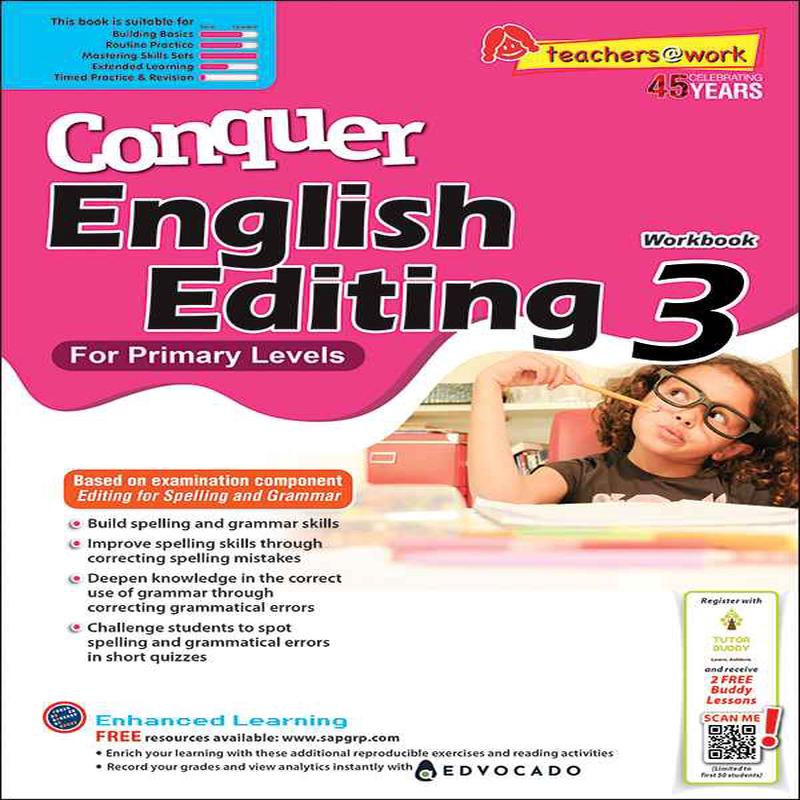 Primary 3 Conquer English Editing Workbook 3-3rd Edition