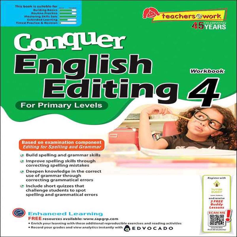 Primary 4 Conquer English Editing Workbook 4-4th Edition