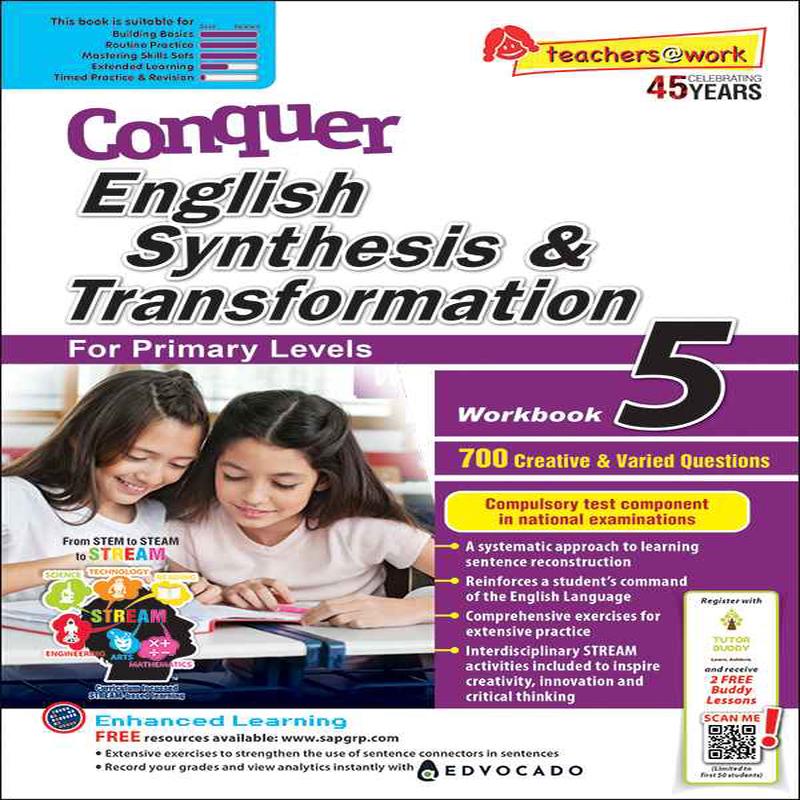 Primary 5 Conquer English Synthesis & Transformation Workbook 5-5th Edition