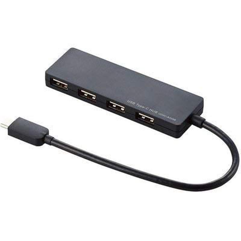 Elecom Type-C 4-Port USB2.0 Hub Black