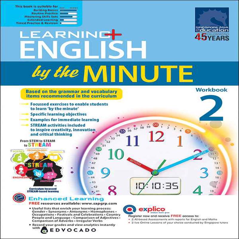 Primary 2 Learning+ ENGLISH by the MINUTE Workbook 2 -2nd Edition