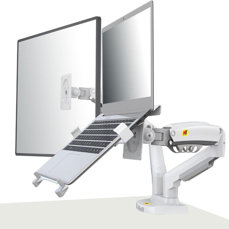 North Bayou F160-FP Monitor Arm - White