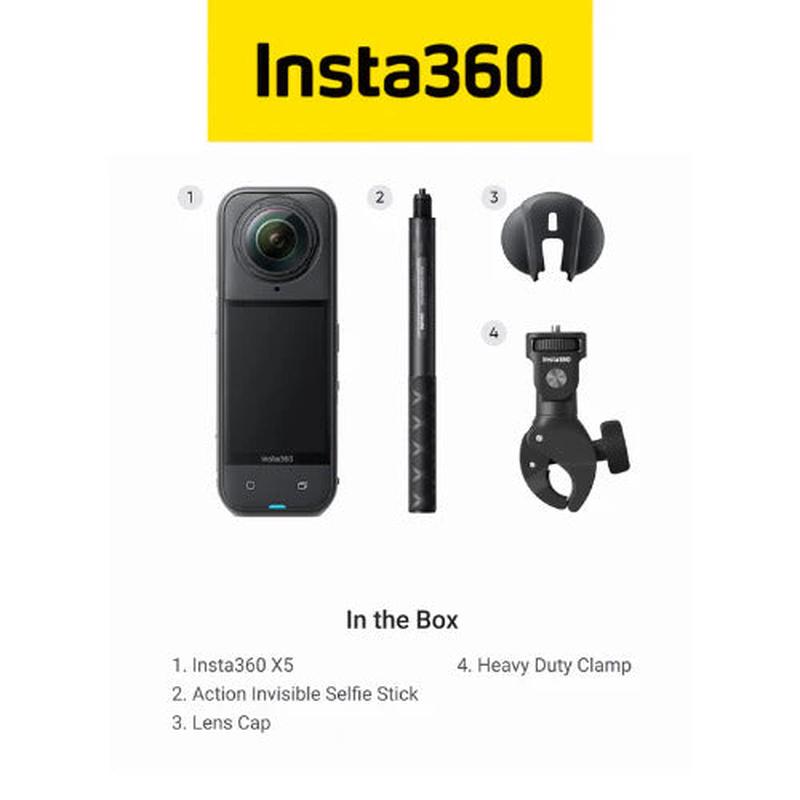 Insta360 X5 Motorcycle Bundle Action Camera