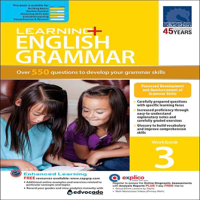 Primary 3 LEARNING+ ENGLISH GRAMMAR Workbook 3-3rd Edition