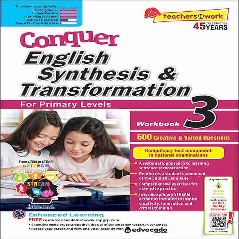 Primary 3 Conquer English Synthesis & Transformation Workbook 3 - 7th Edition