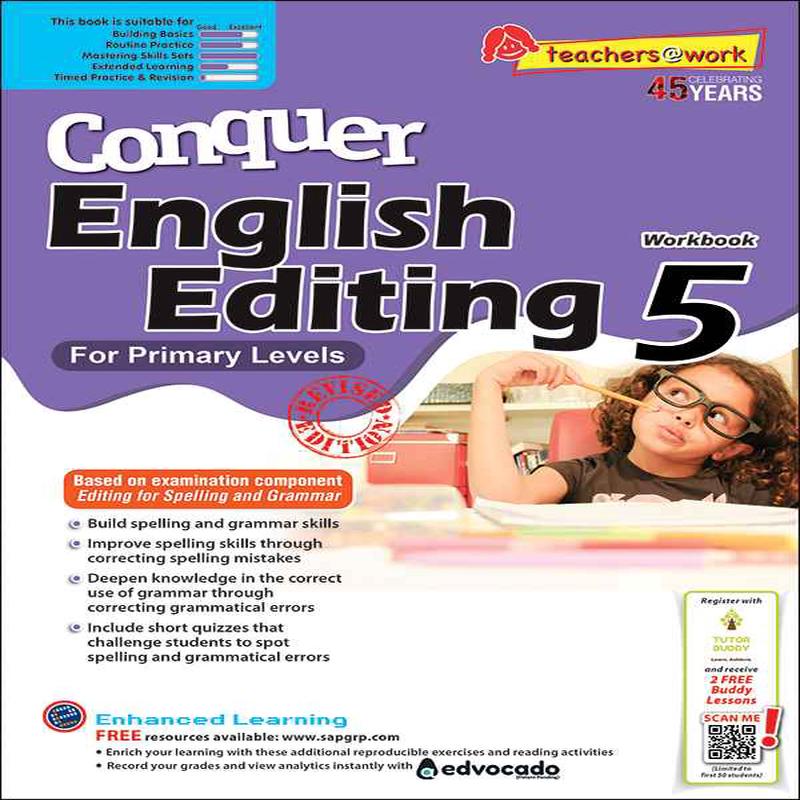 Primary 5 Conquer English Editing Workbook 5-5th Edition