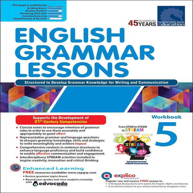 Primary 5 ENGLISH GRAMMAR LESSONS Workbook 5- 2nd Edition