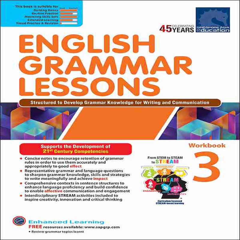 Primary 3 ENGLISH GRAMMAR LESSONS Workbook 3