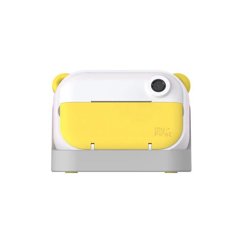 myFirst Camera Insta Wi - 12MP Instant Print Camera with Cradle - Thermal Printing & Label Printing - Yellow