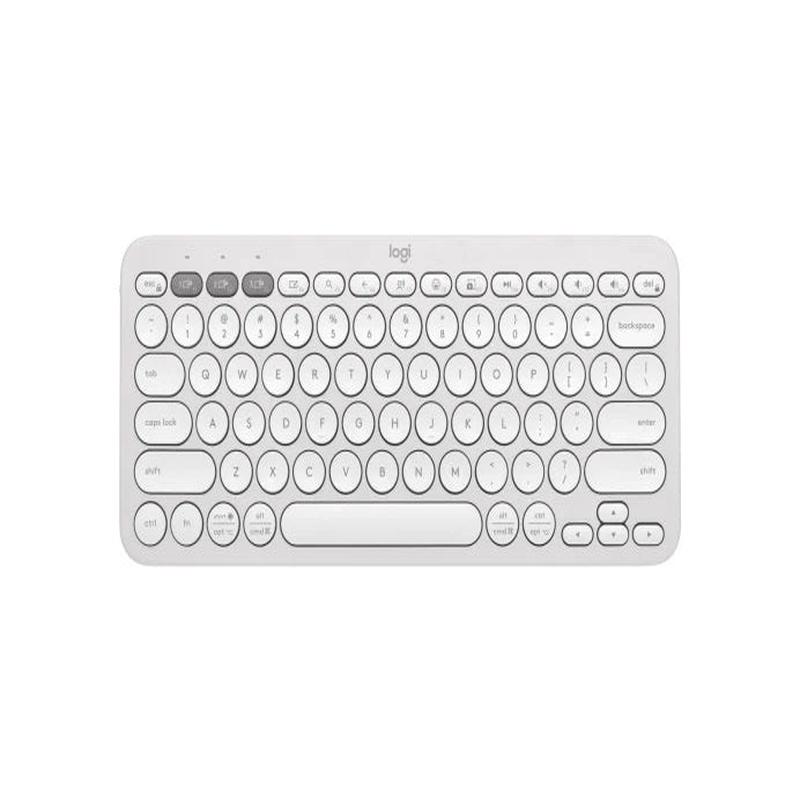 Logitech K380S Pebble Keys 2 Bluetooth Keyboard Tonal White