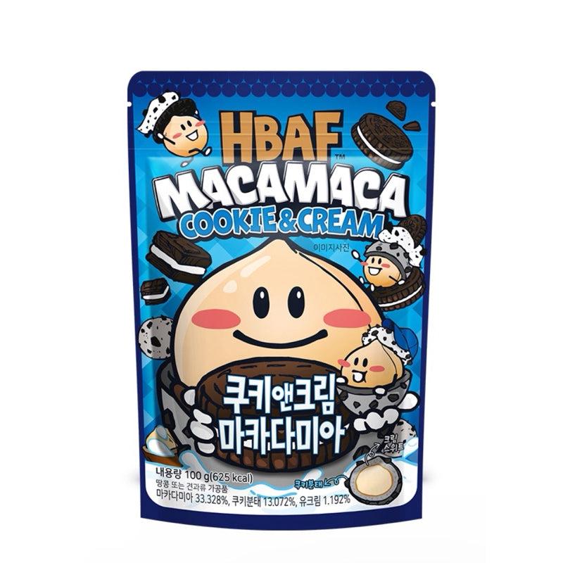 Hbaf Cookie & Cream Macadamia 100g