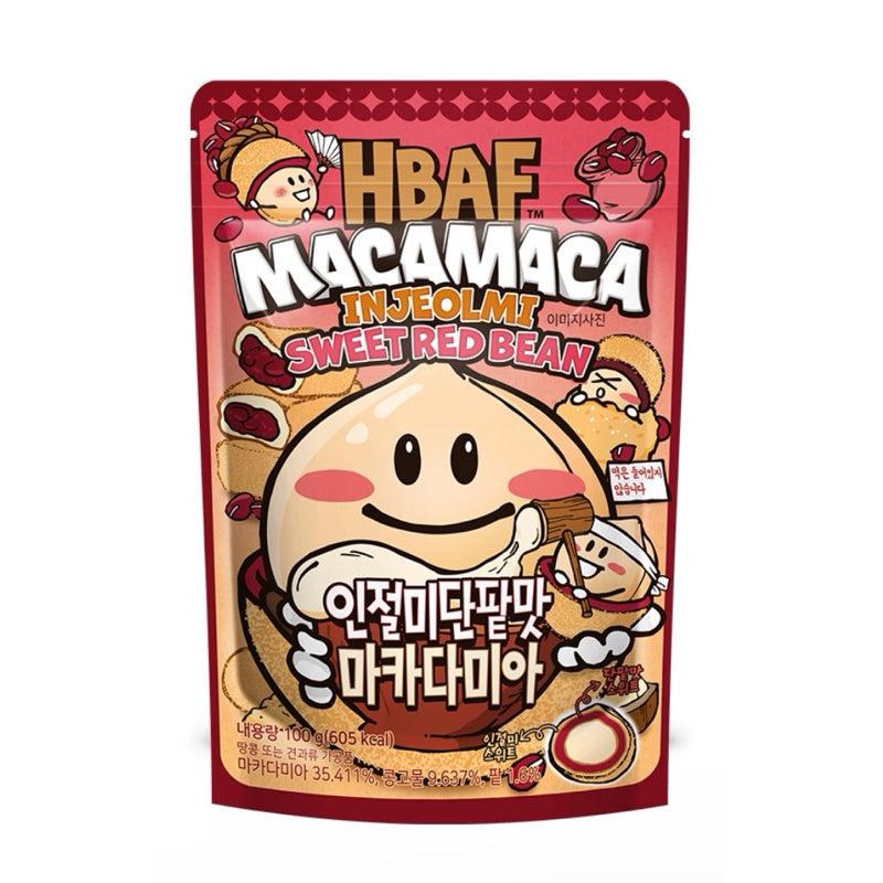 Hbaf Injeolmi S Red Bean Macadamia 100g