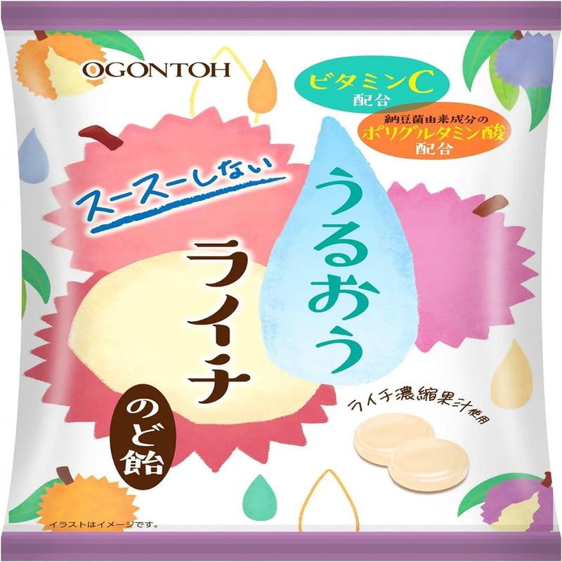 Ogontoh Moist Lychee Throat Candy 40g