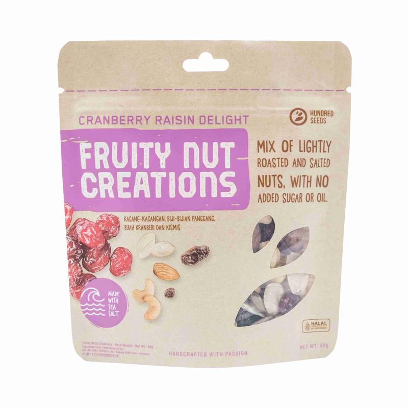 Hundred Seeds Fruity Nuts Creation 60gms Cranberry Raisin