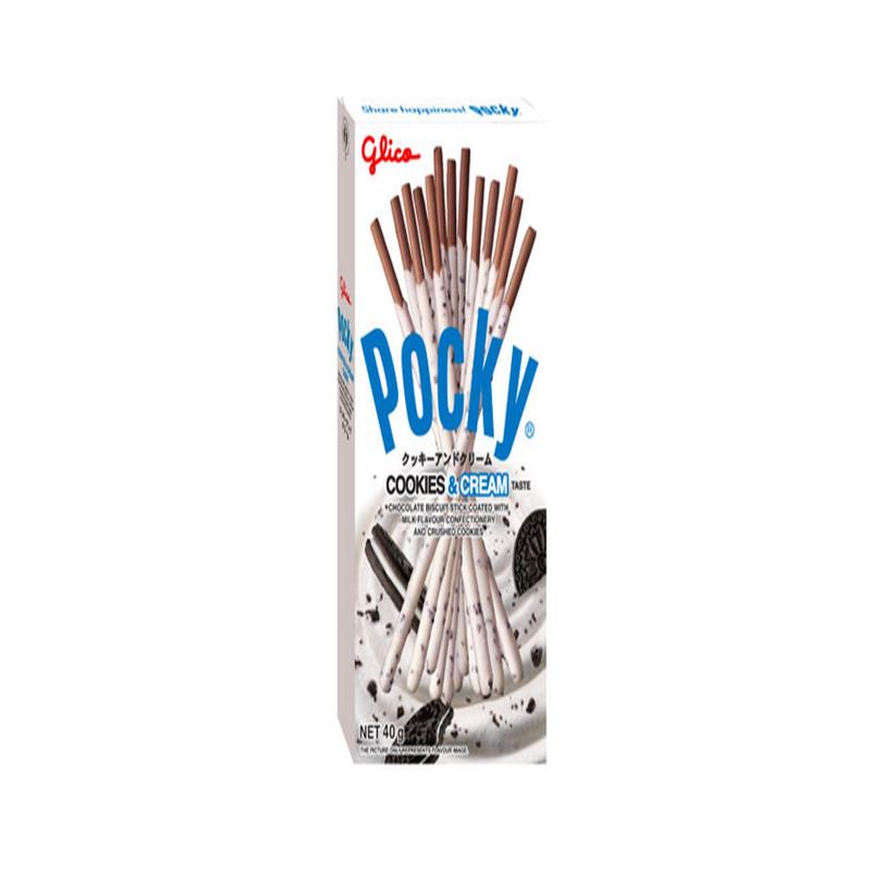 GLICO POCKY 40G-COOKIES & CREAM