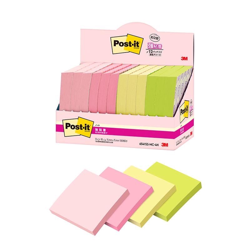 3m Post-it Super Sticky Note,6541ssmc-4n